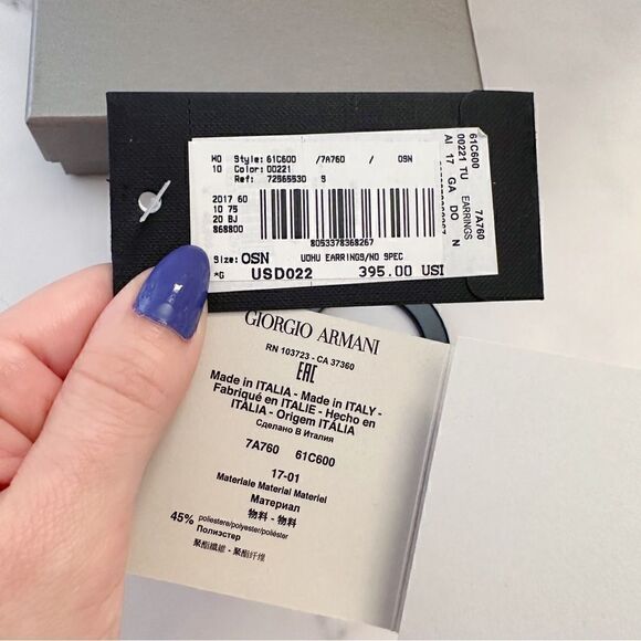 ɴᴡᴛ ɢɪᴏʀɢɪᴏ ᴀʀᴍᴀɴɪ ʀᴇᴛʀᴏ ᴏᴠᴇʀꜱɪᴢᴇᴅ ᴅʀᴏᴘ ᴇᴀʀʀɪɴɢꜱ - Picture 15 of 17